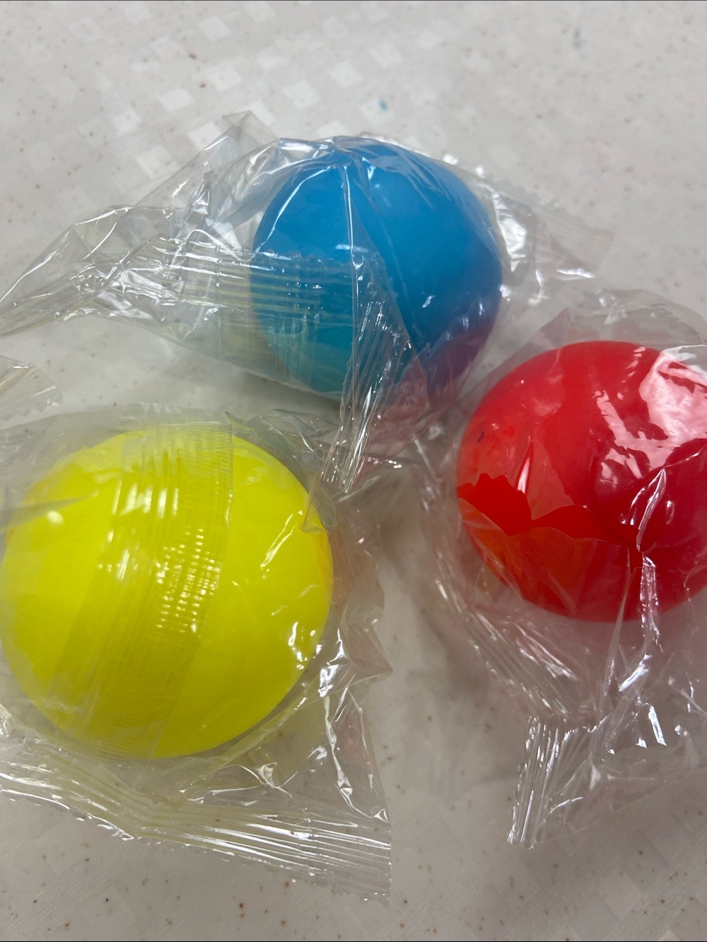 Three pack stress squishy toys